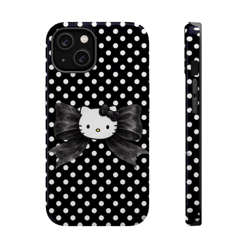 Polka dot hello kitty bow - polka,