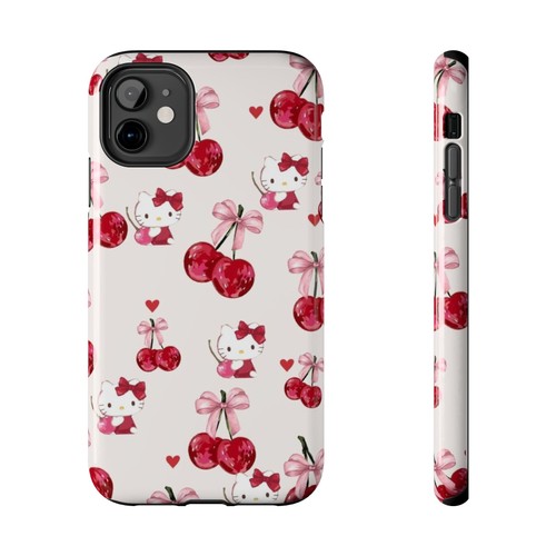Hello kitty cherry pattern - kitty,
