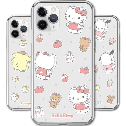 Sanrio block clear jelly case - clear,