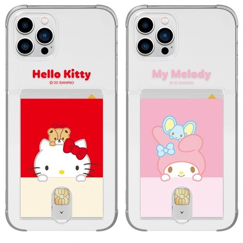 Sanrio peeking clear card - clear, case